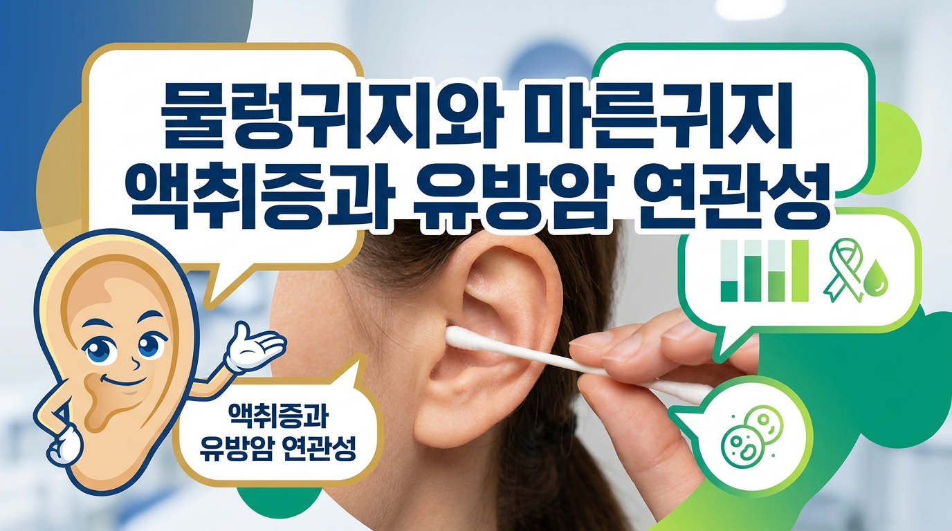 물렁귀지와 마른귀지 차이, 젖은 귀지라면 꼭 알아야 할 액취증과 유방암 관련성