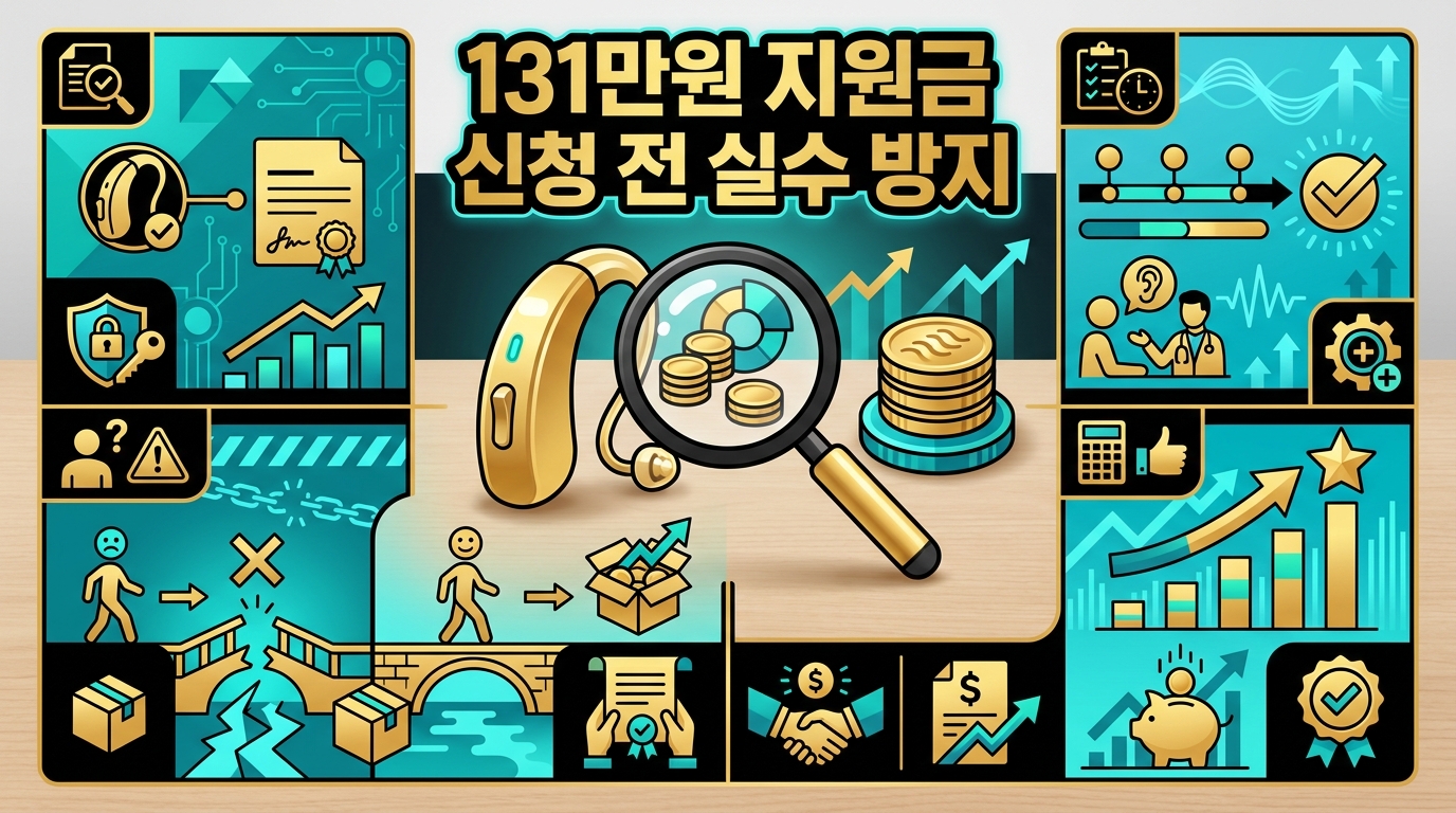 2026 보청기 국가지원금 131만원 적합관리 조건과 신청 실수