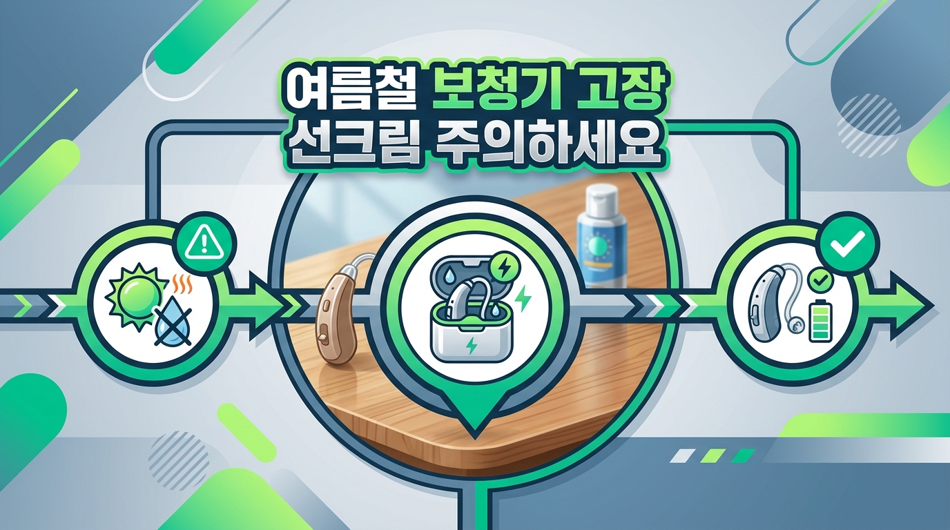 여름철 보청기 고장 막는 습기 관리법: 선크림의 위험성과 충전식 제습기 올바른 사용법